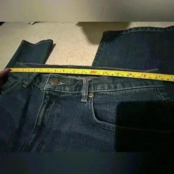 Ralph Lauren Lauren Jean Co Modern Straight Leg Jeans Dark Wash Womens 12 - Picture 8 of 9